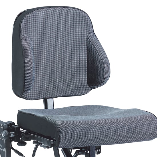 Back rest and seat cushion contoured