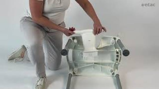 Removal of armrests, backrest and legs